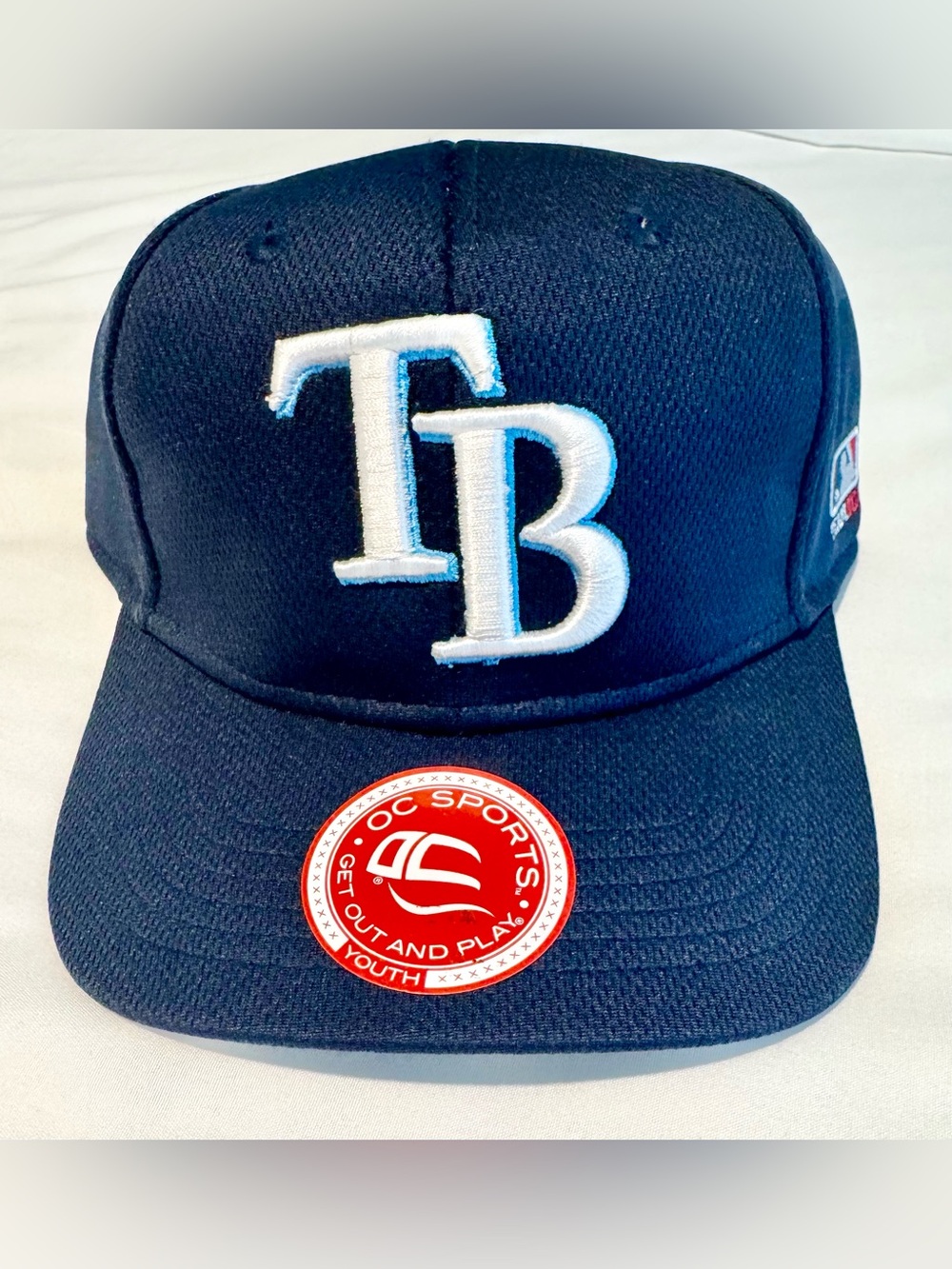 Youth OC Sports MLB Baseball Tampa Bay Rays Devil Rays Navy Adjustable Hat Cap